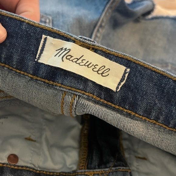 NWT MADEWELL High Rise Denim Short Cutoff Short Raw Hem, Size 23 - Picture 10 of 12